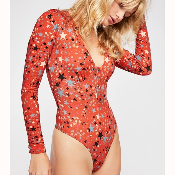 Free People Tops - RELISTED Intimately Free People starry bodysuit